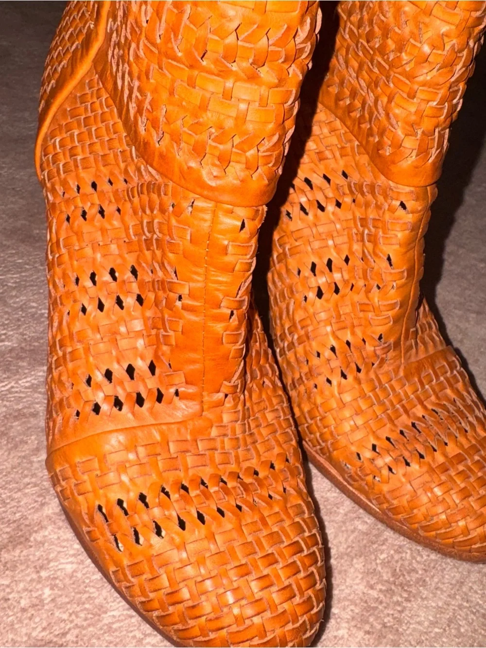 rag & bone Classic Newbury Boot in Nude Woven size 38.5 or 8.5